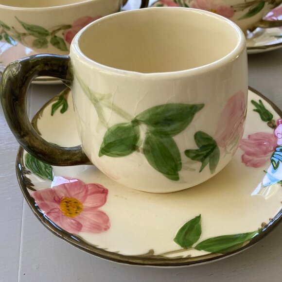Franciscan Desert Rose Cups and Saucers (4) Vintage USA - Picture 3 of 8